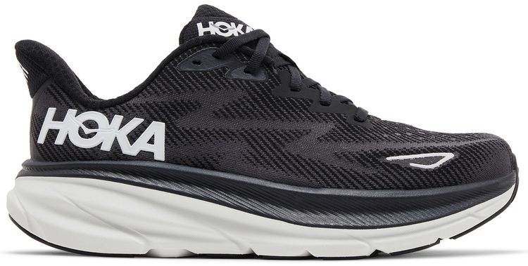 HOKA Wmns Clifton 9 Black White