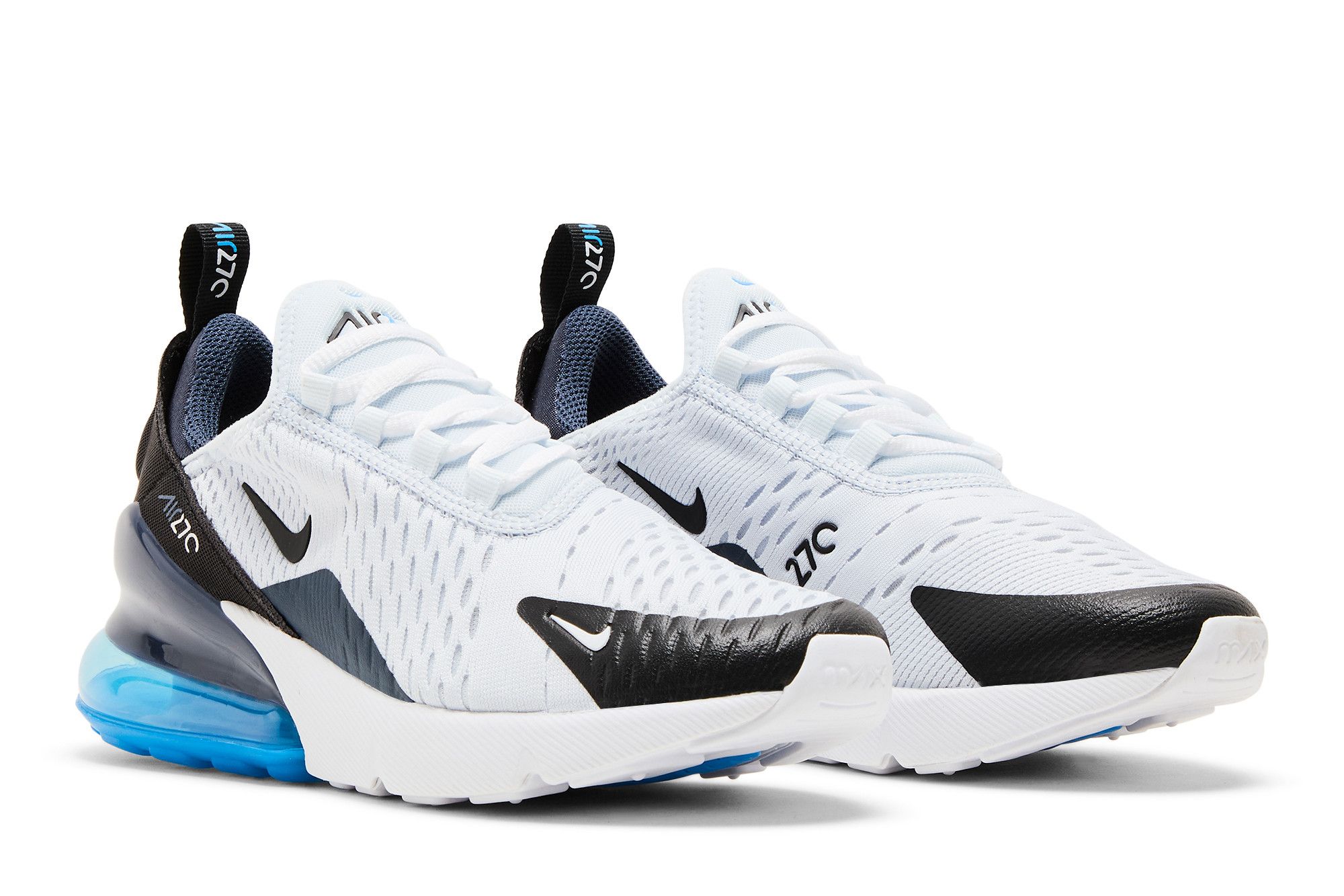 Air max 270 blue white black deals
