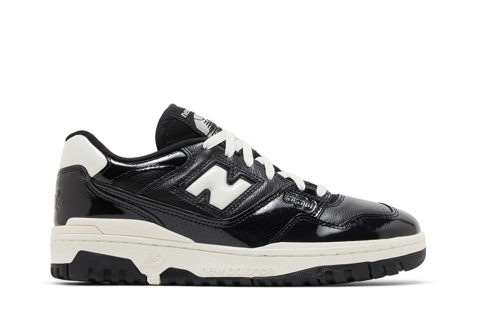 new balance　BB550YKG 24.0 New Balance 550 Patent Black White 2colors BB550YKG,BB550YKF