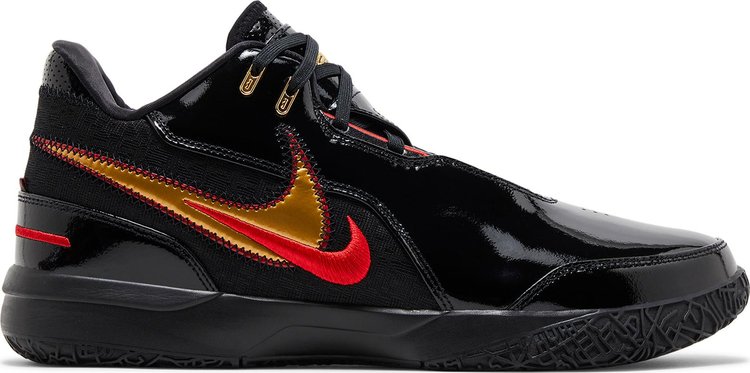 Zoom LeBron NXXT Gen AMPD Black Metallic Gold Red