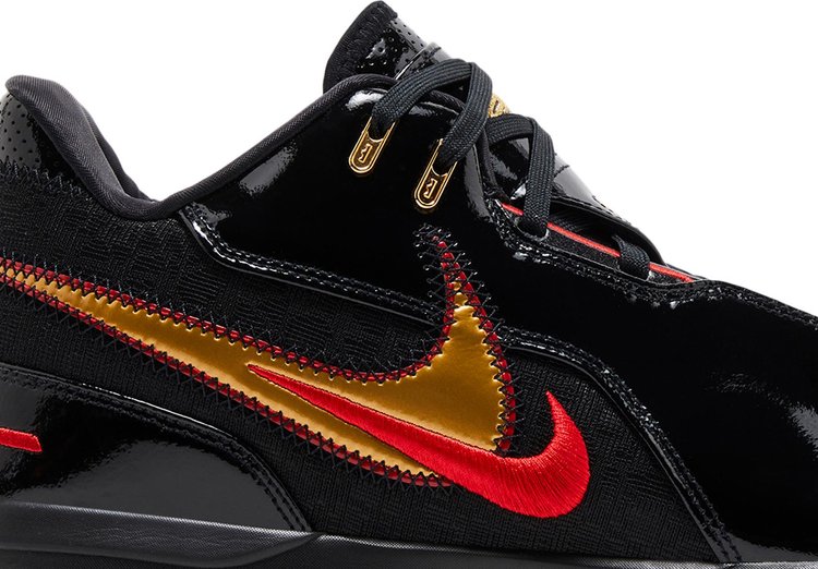 Zoom LeBron NXXT Gen AMPD Black Metallic Gold Red