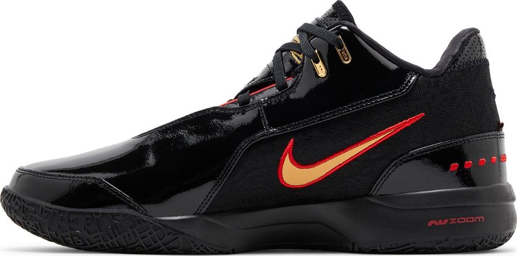 Zoom LeBron NXXT Gen AMPD Black Metallic Gold Red