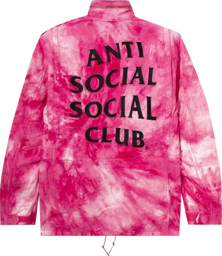 Anti Social Social Club x Alpha Industries M65 Jacket Tie Dye Pink