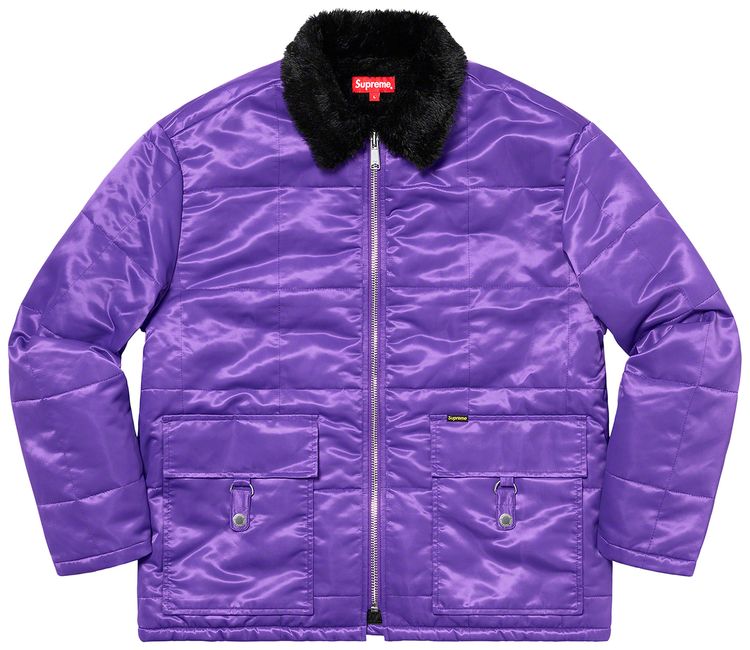 Supreme Quilted Cordura Lined Jacket Purple