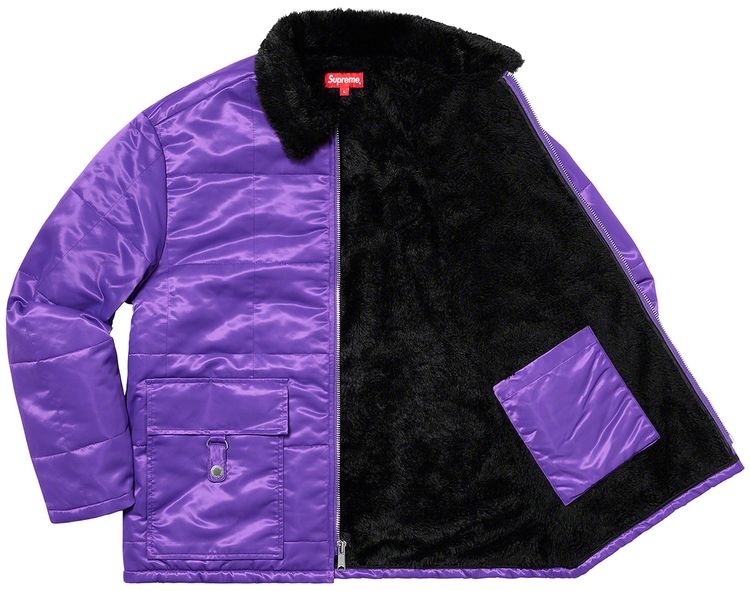 Supreme Quilted Cordura Lined Jacket Purple