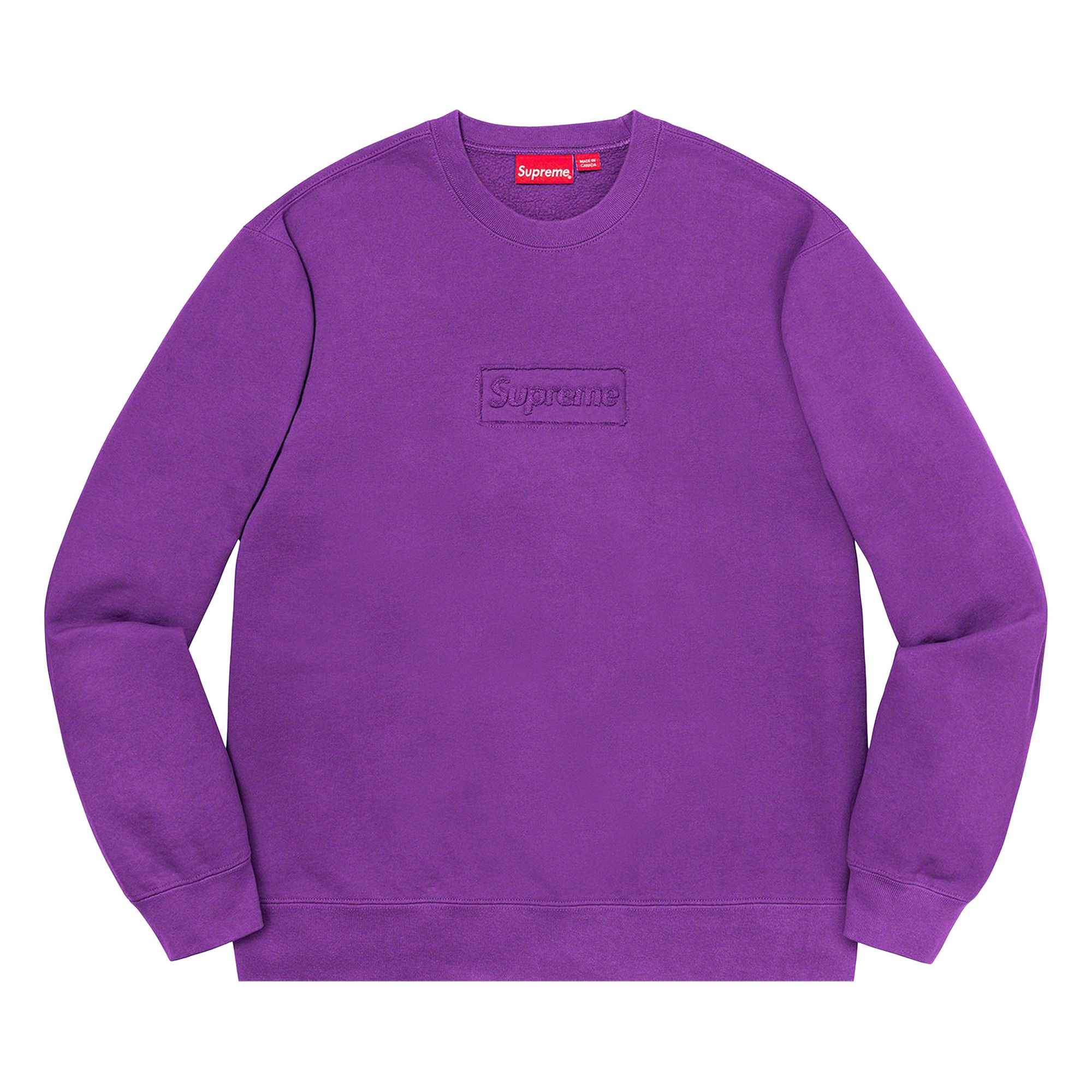 スウェット supreme cutout logo crewneck xl violet Buy Supreme Cutout Logo Crewneck 'Violet' - SS20SW70 VIOLET | GOAT