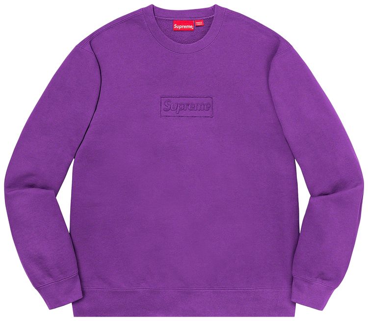 Supreme Cutout Logo Crewneck Violet