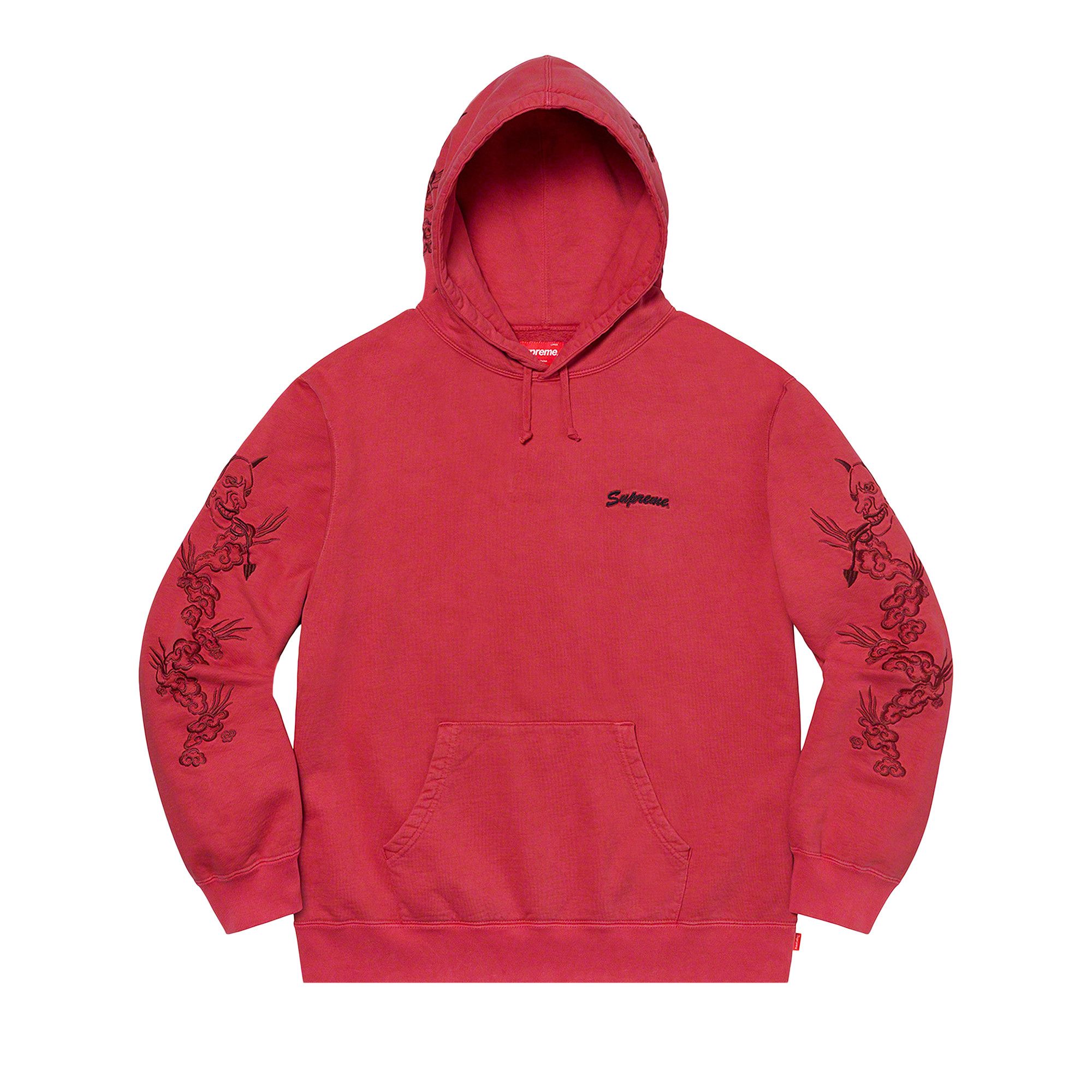 Buy Supreme Dragon Overdyed Hooded Sweatshirt 'Red Buy Supreme Dragon Overdyed Hooded Sweatshirt 'Red