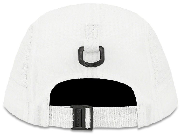 Supreme Mesh Seersucker Camp Cap White