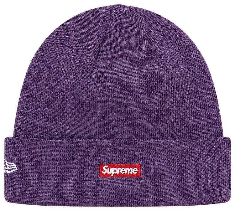 Supreme x New Era x Swarovski S Logo Beanie Purple