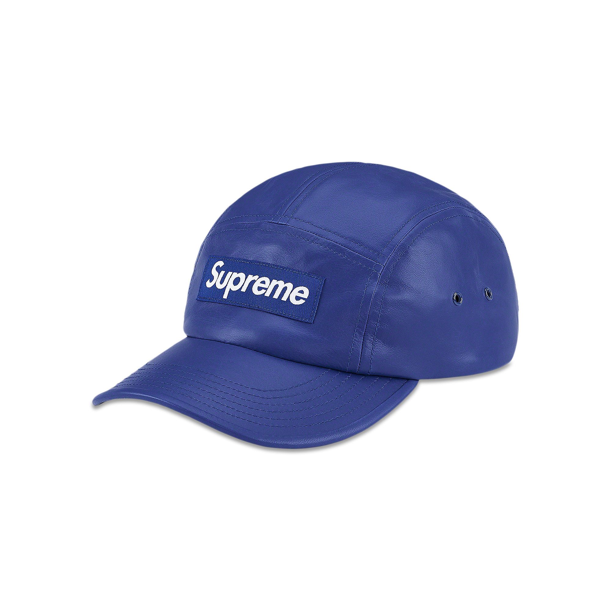 Buy Supreme Leather Camp Cap 'Royal' - SS21H114 ROYAL | GOAT Buy Supreme Leather Camp Cap 'Royal' - SS21H114 ROYAL | GOAT