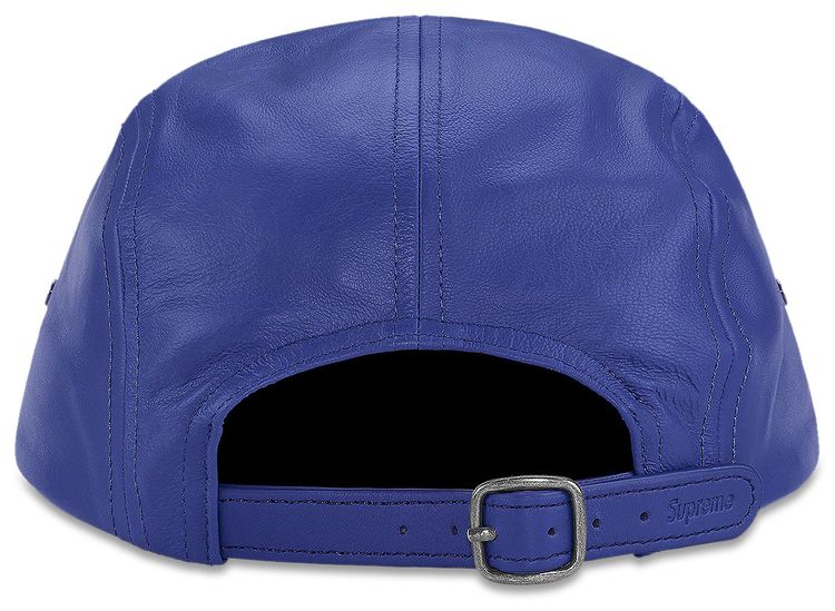 Supreme Leather Camp Cap Royal