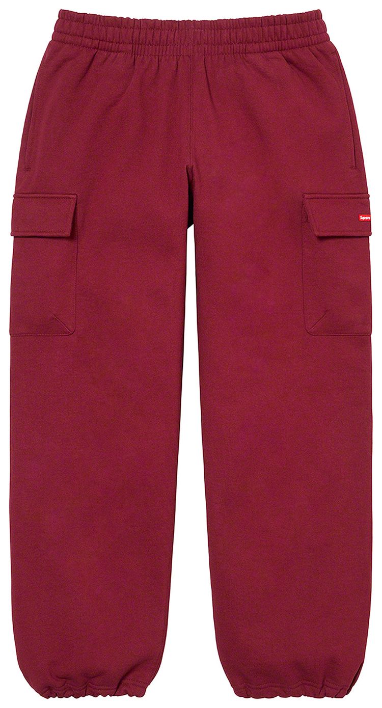Supreme Small Box Cargo Sweatpant Cardinal