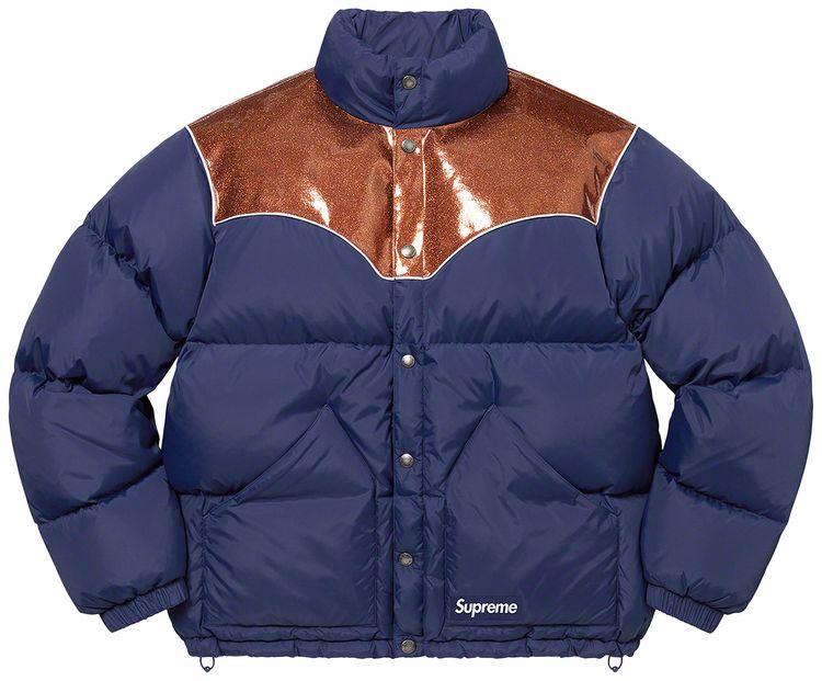 Buy Supreme Glitter Yoke Down Puffer Jacket  