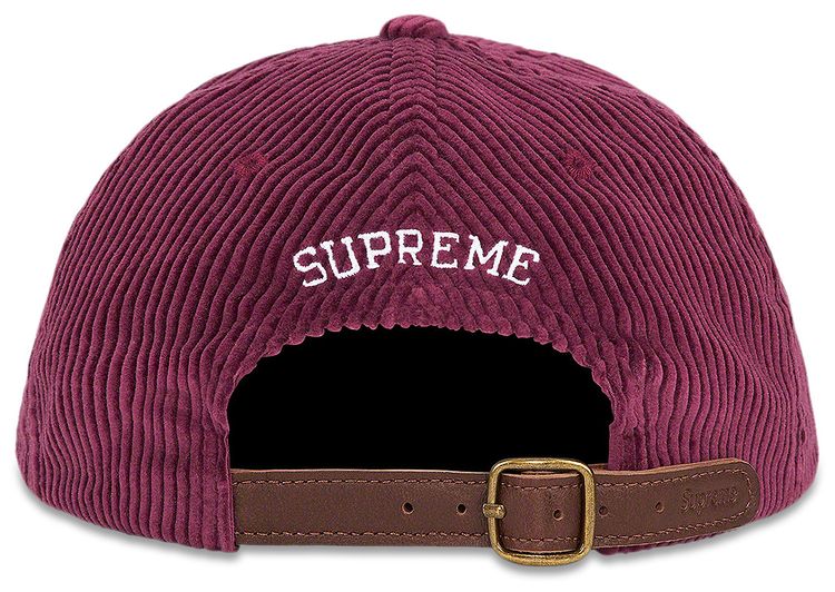 Supreme Script Corduroy 6 Panel Magenta