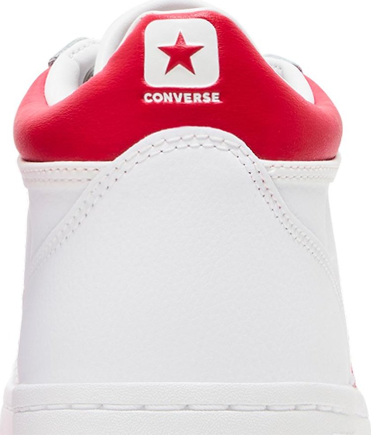 Fastbreak Pro Leather Mid White Enamel Red