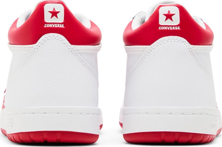 Fastbreak Pro Leather Mid White Enamel Red