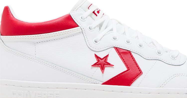 Fastbreak Pro Leather Mid White Enamel Red