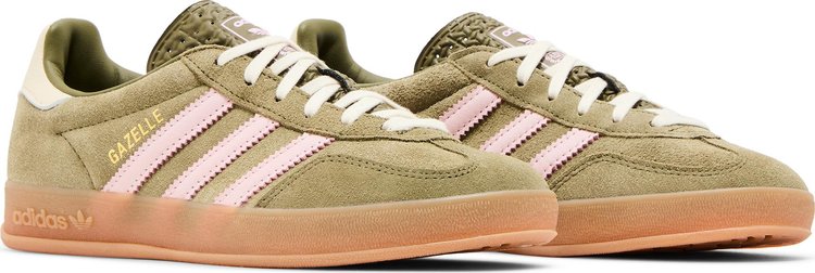 Wmns Gazelle Indoor Focus Olive Clear Pink