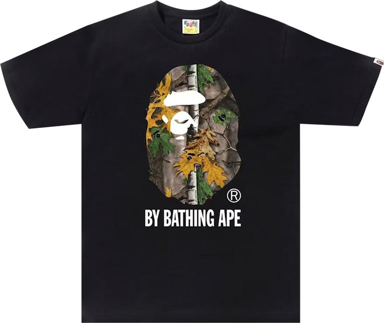 BAPE Forest Camo By Bathing Tee BlackBeige