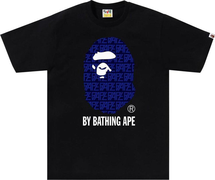 BAPE Logo Monogram By Bathing Ape Tee BlackNavy