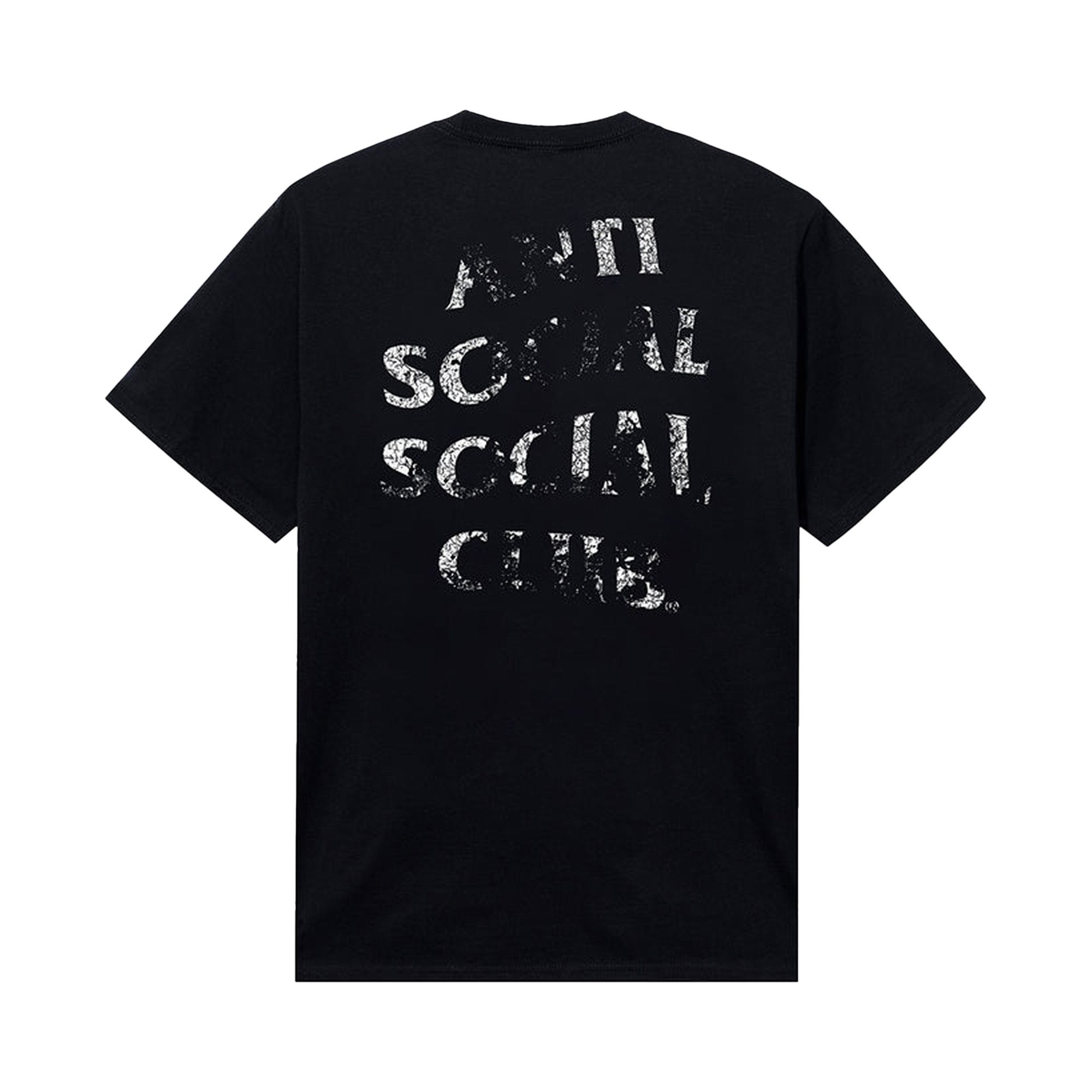 Buy Anti Social Social Club Thrashed Logo Flip Tee 'Black