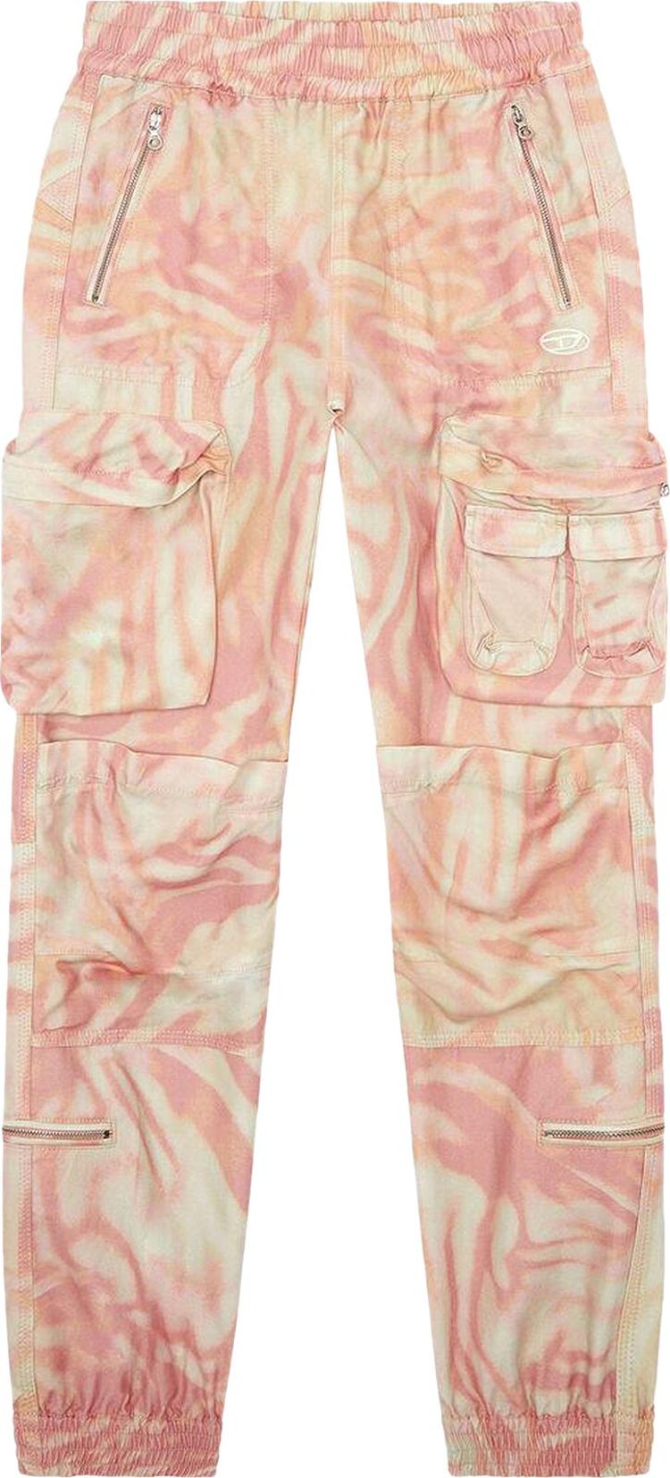 Diesel P Mirow Cargo Pants PinkWhite