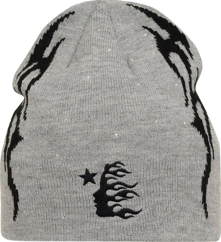 Hellstar Flame Beanie Grey