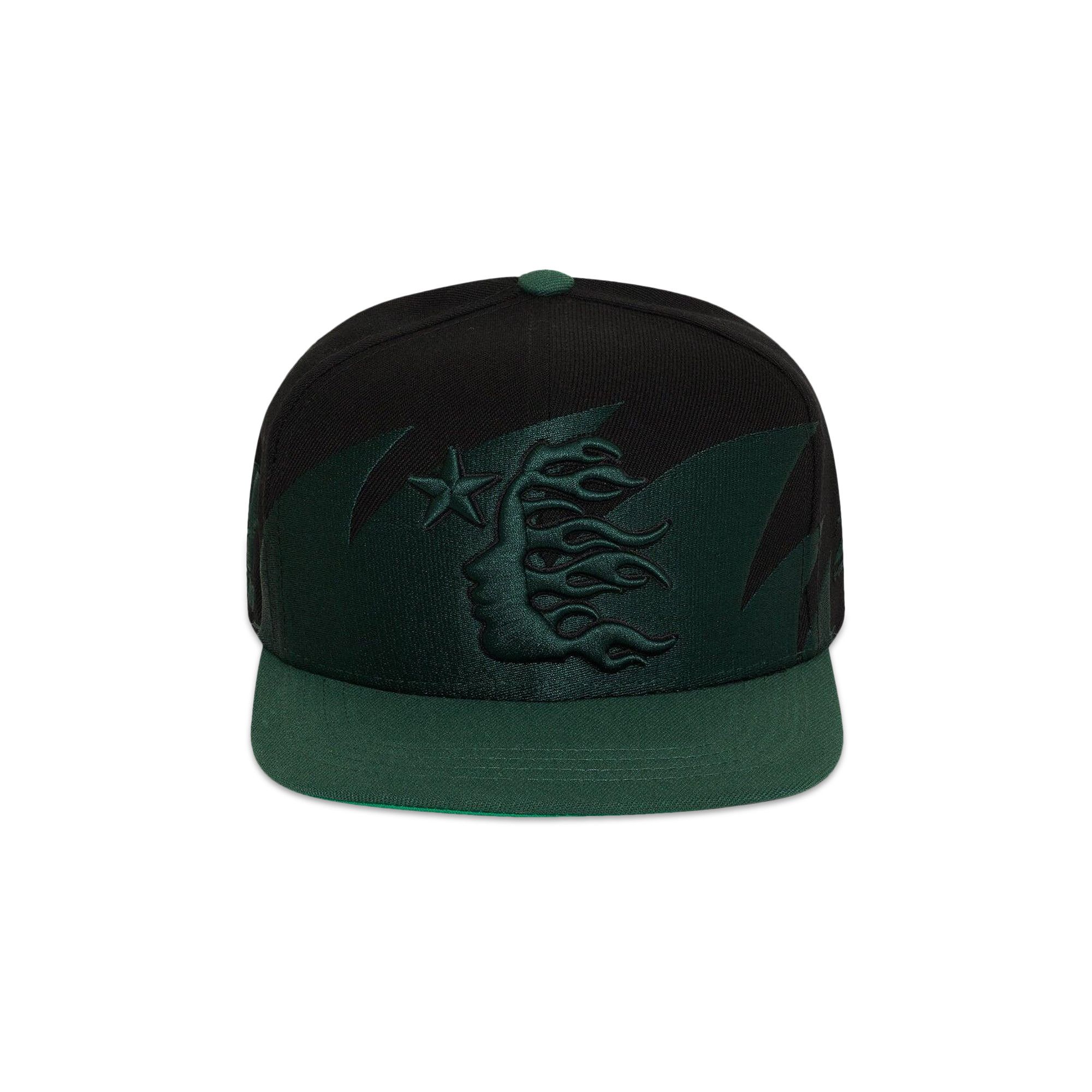 Buy Hellstar Sharkteeth Snapback Hat 'Black/Green' - HS01HAT001