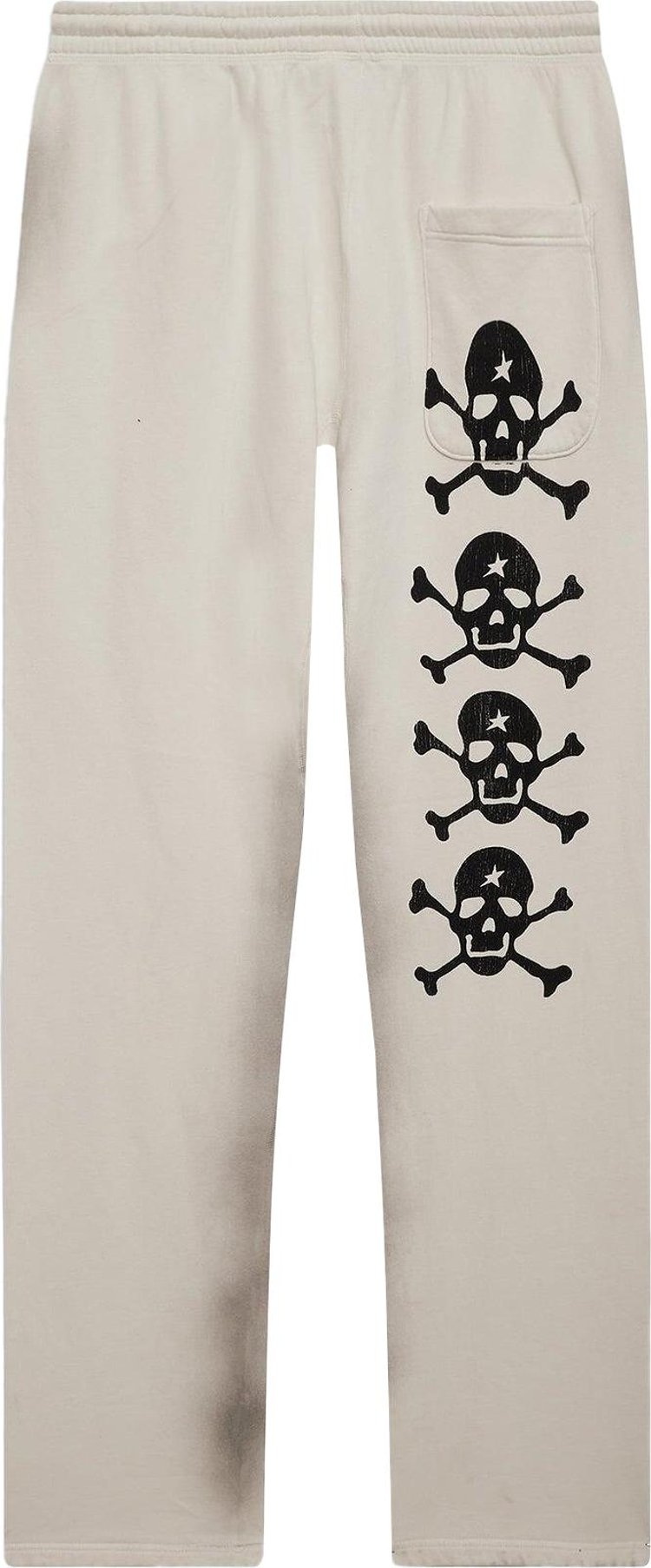 Hellstar If You Dont Like Us Beat Us Sweatpants White