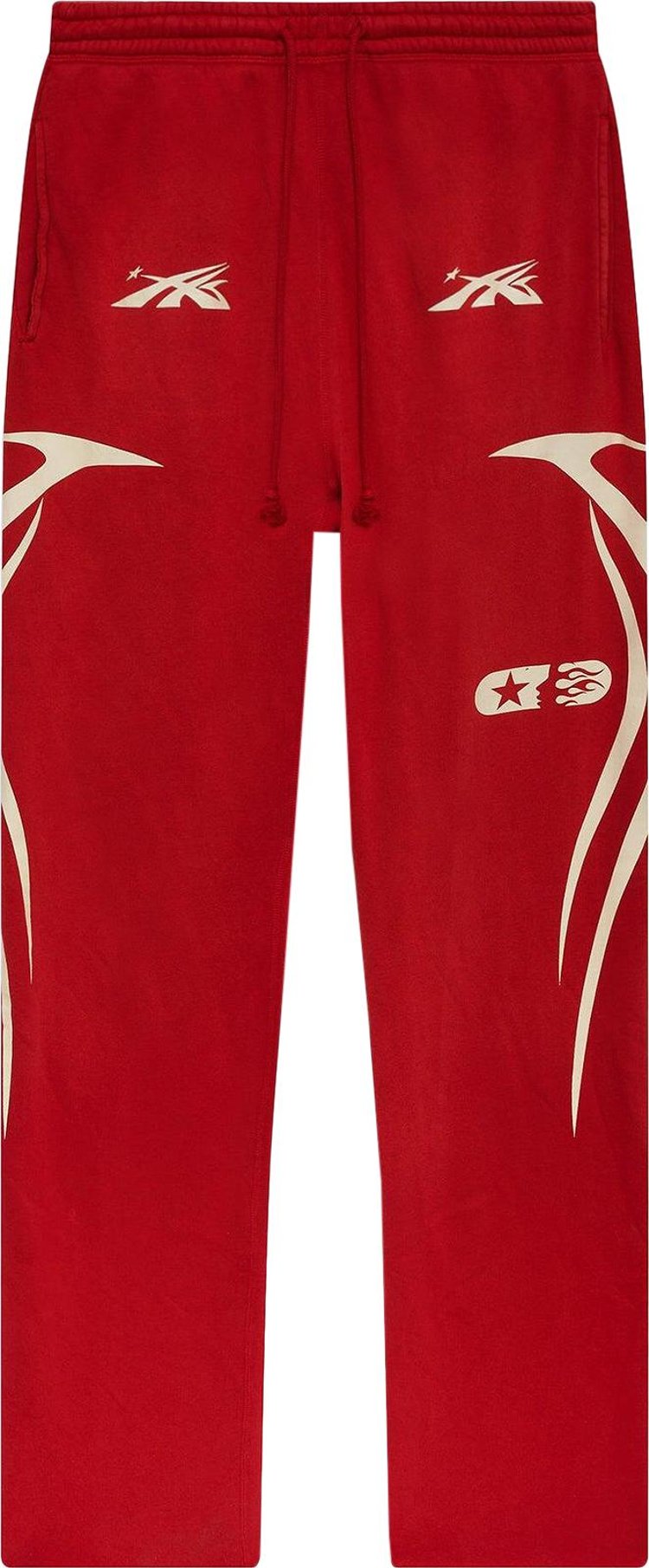 Hellstar Sports Double Hit Logo Sweatpant Red