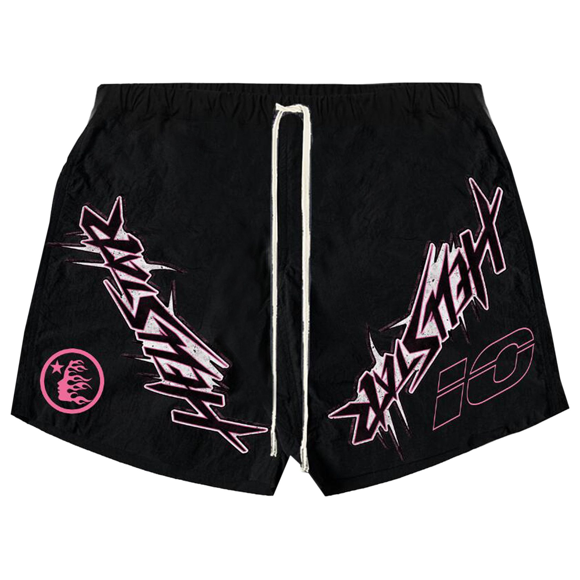 Buy Hellstar Waxed Nylon Athletic Shorts 'Black' - HS10SHO001 BLAC