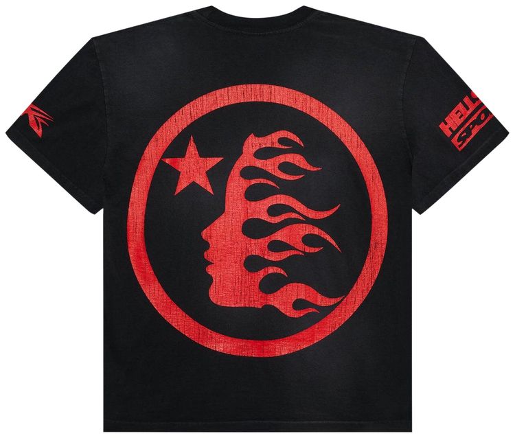 Hellstar Beat Us T Shirt BlackRed