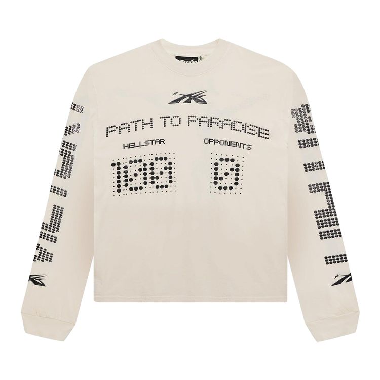 Hellstar Scoreboard Long Sleeve Tee White