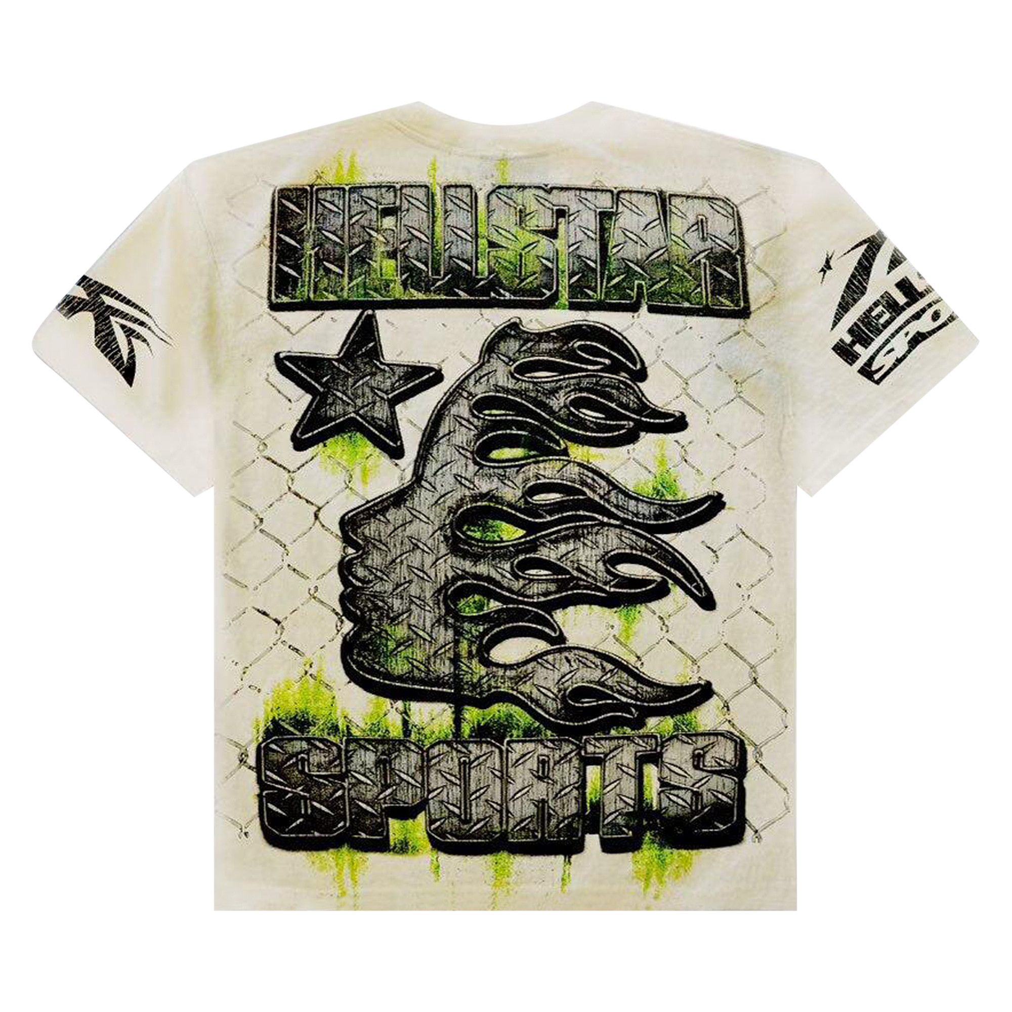 Buy Hellstar War Ready! T-Shirt 'Cream' - HS01TEE06 CREA | GOAT