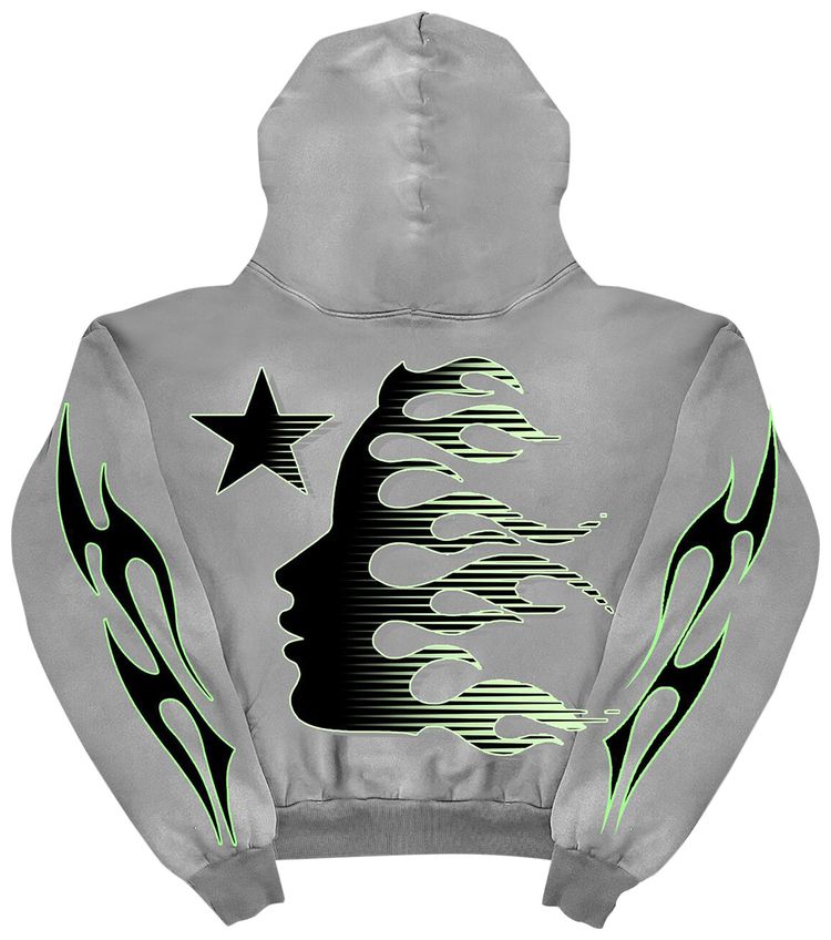 Hellstar Sports Core Logo Hoodie Grey