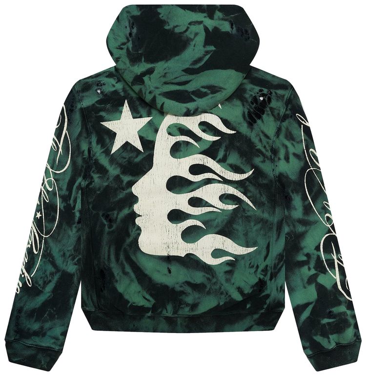 Hellstar Marble Paradise Hoodie Green