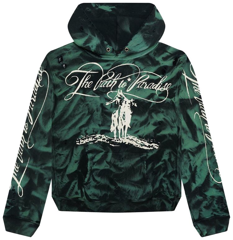 Hellstar Marble Paradise Hoodie Green