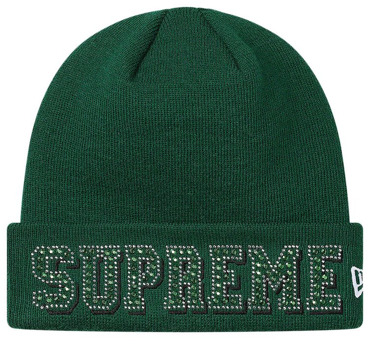Supreme x New Era Gems Beanie Green