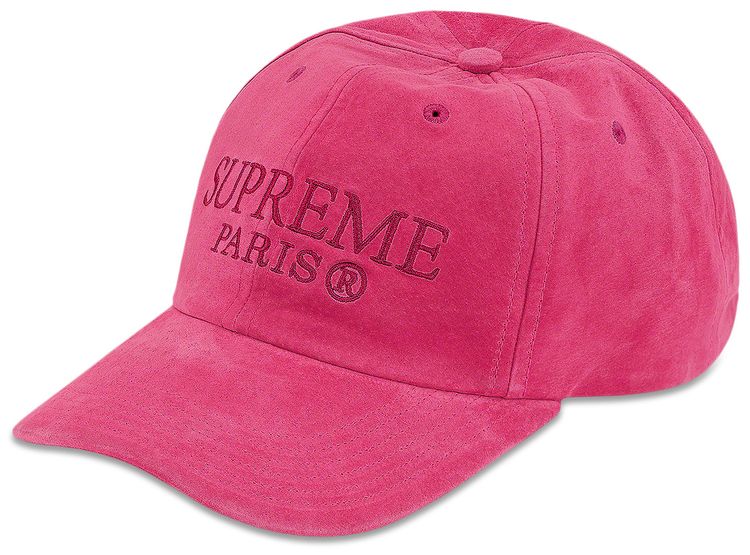 Supreme Suede 6 Panel Hat Bright Fuchsia