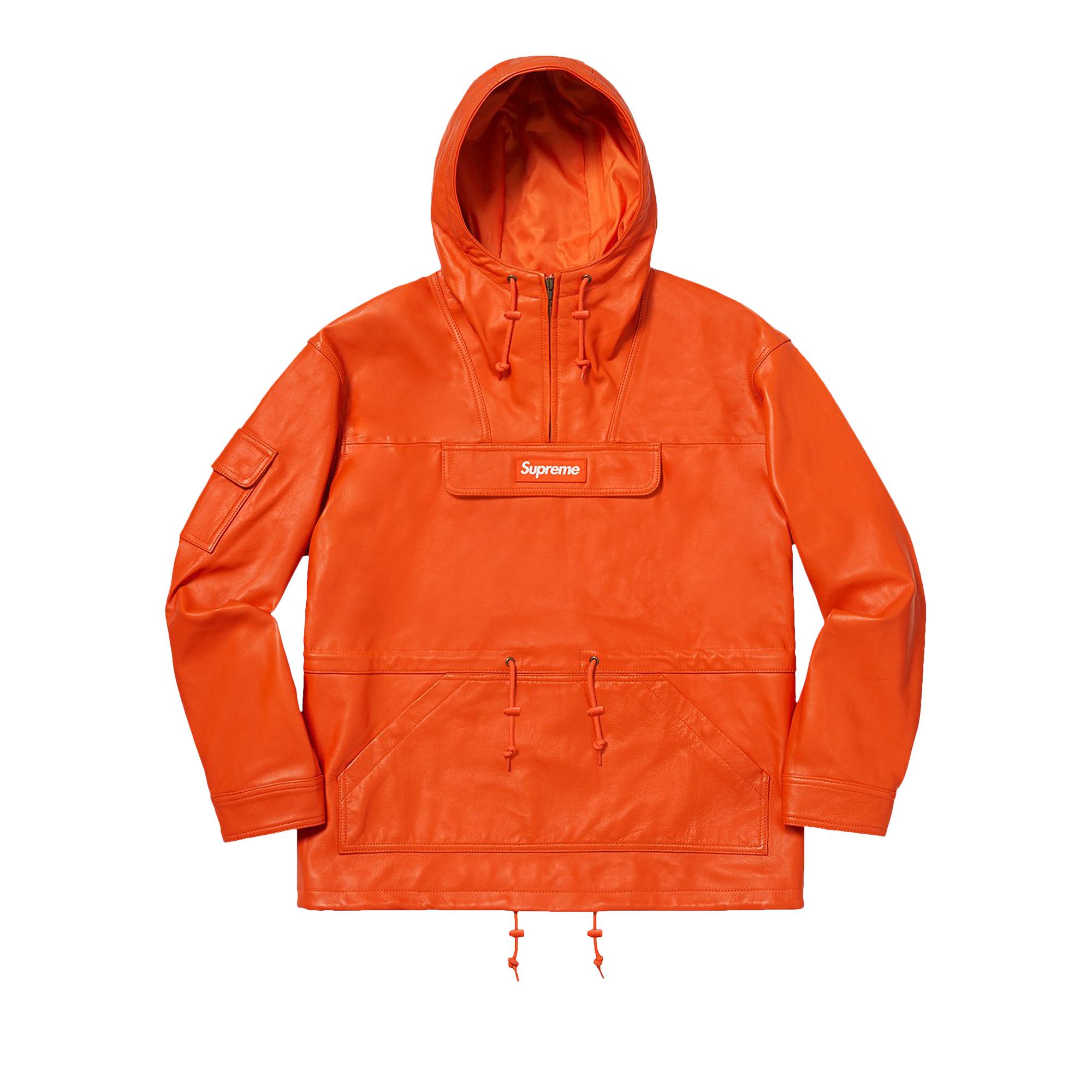 Buy Supreme Leather Anorak Orange FW18J34 ORANGE GOAT