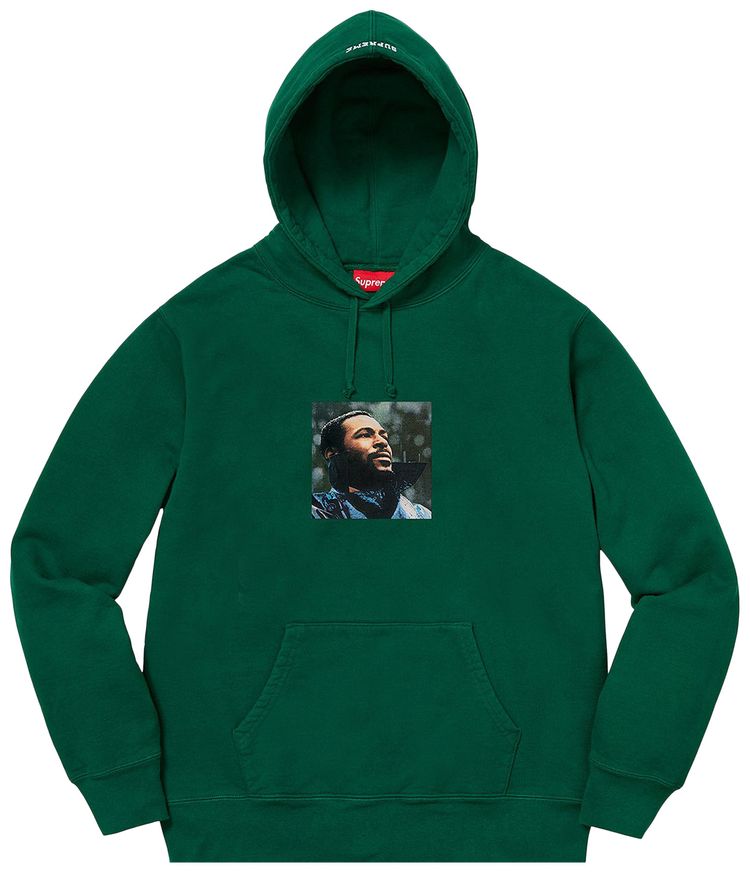 Supreme Marvin Gaye Hooded Sweatshirt Dark Green
