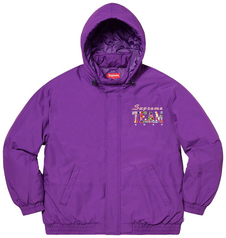 Supreme Team Puffy Jacket Purple