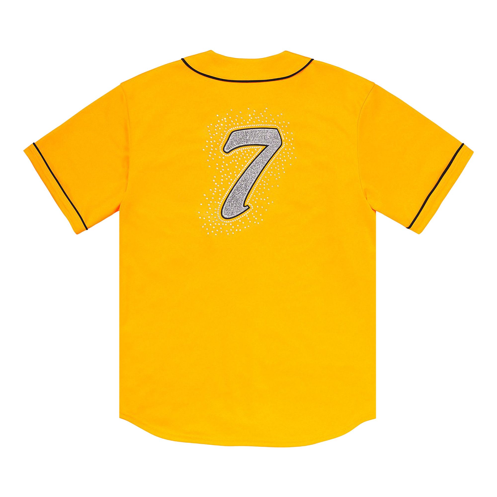 Buy Supreme Rhinestone Baseball Jersey 'Yellow' - SS20KN62 YELLOW