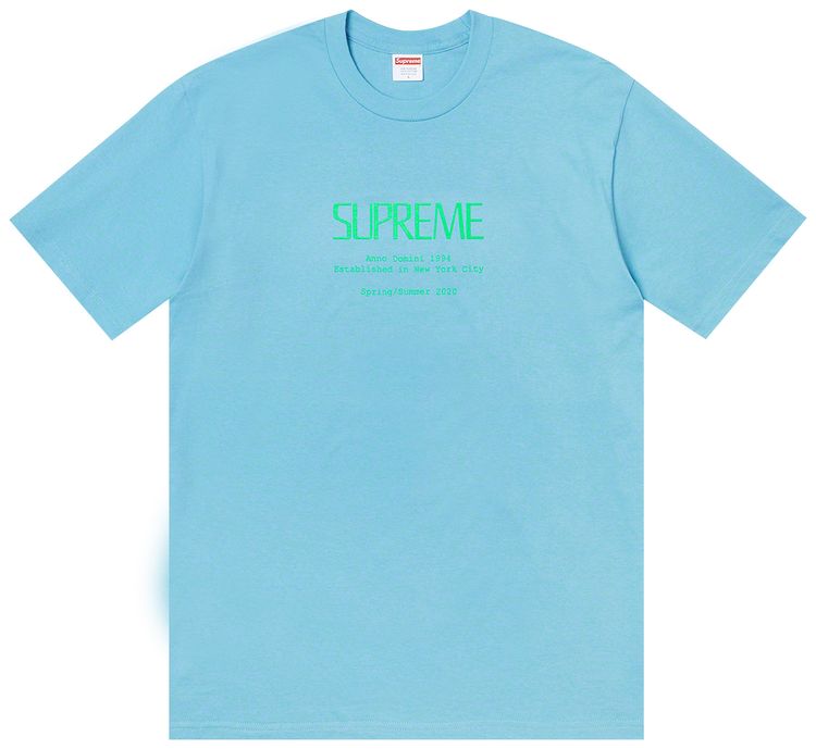 Supreme Anno Domini Tee Light Blue
