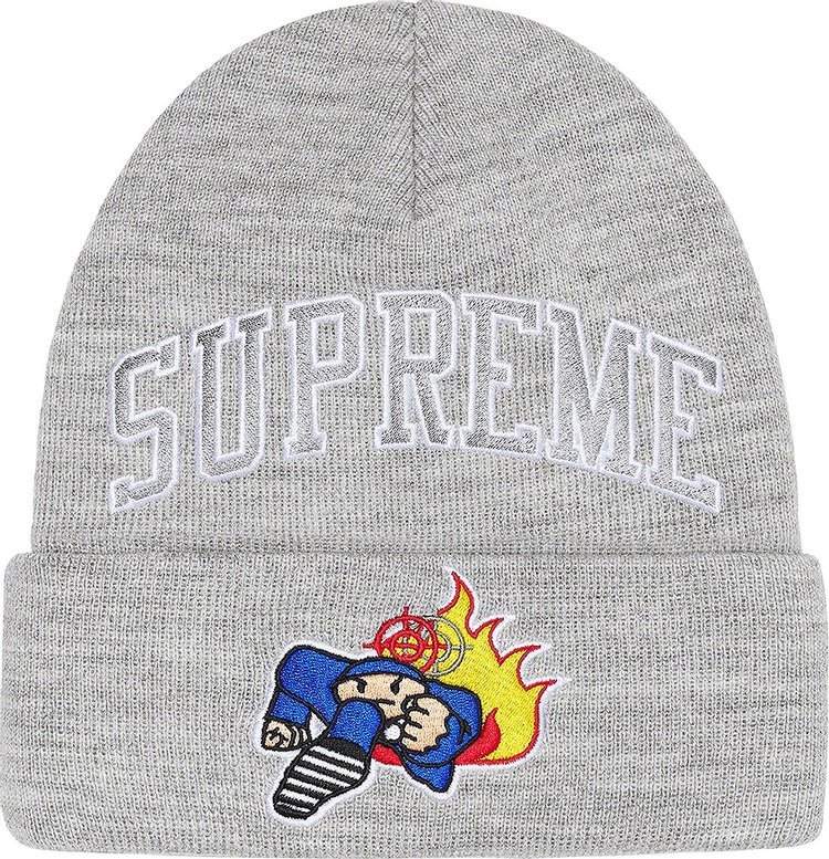 Supreme x Duck Down Records Beanie Heather Grey