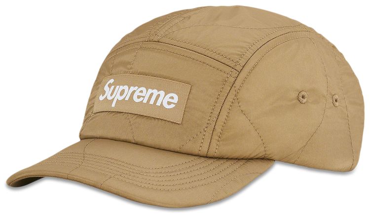 Supreme Quilted Liner Camp Cap Gold