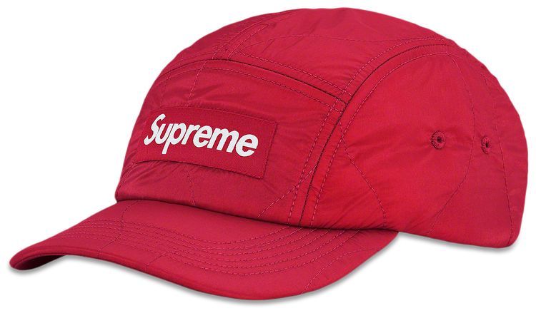 Supreme Quilted Liner Camp Cap Red