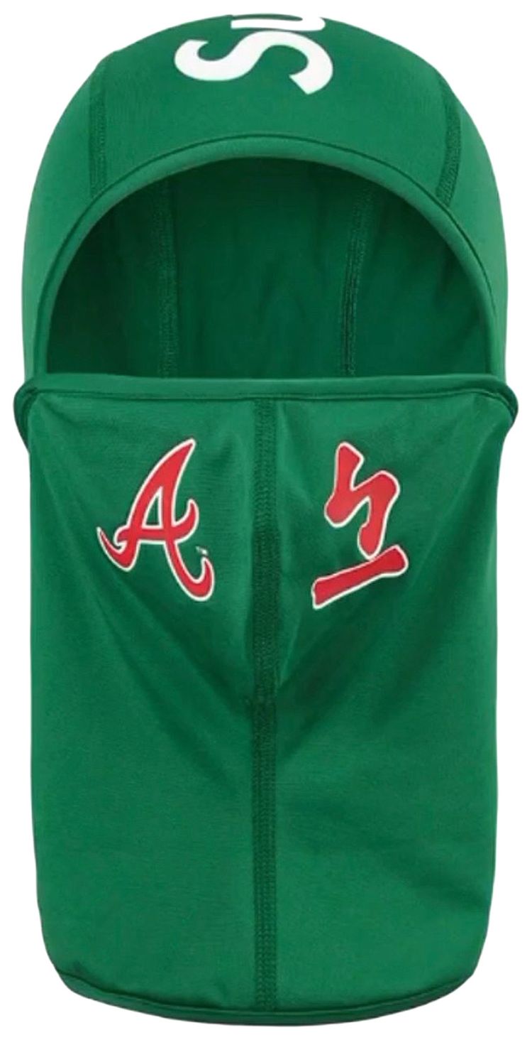 Supreme x MLB Kanji Teams Lightweight Balaclava   Braves Light Pine