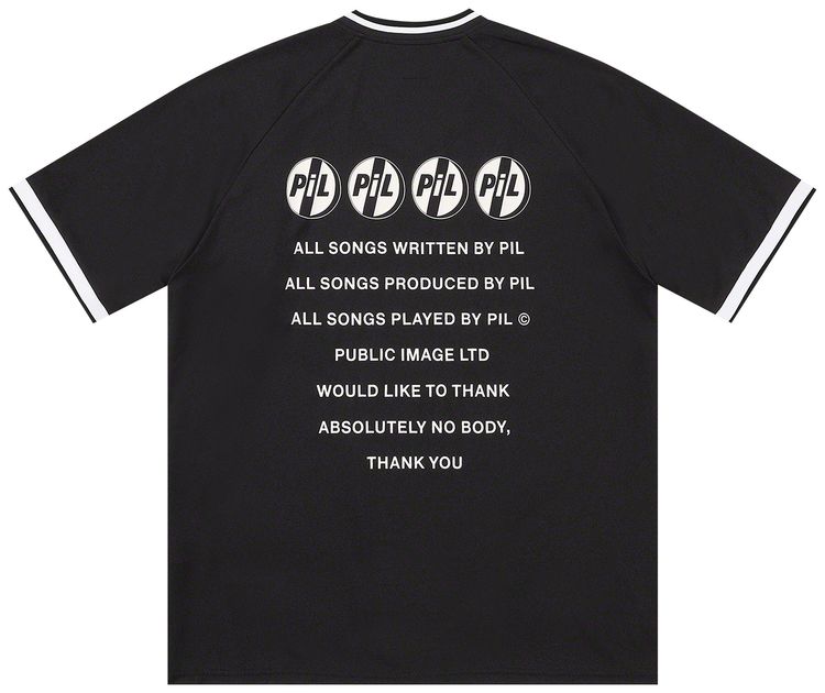 Supreme x PiL Baseball Top Black